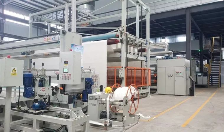 Advanced weaving looms creating fabric for FIBC Jumbo Bags