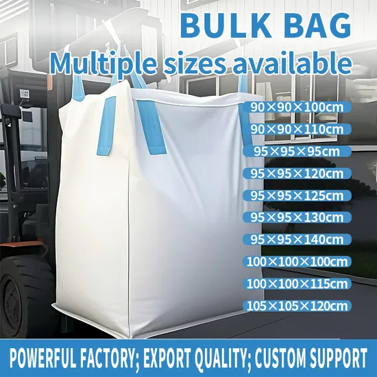 1000kg Heavy-Duty Polypropylene FIBC Jumbo Bags NmUrPMwxJKRA